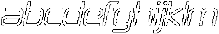 Megatrans Rounded Pixel Outline otf (400) FONT