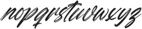 Megatter Breathin Italic Italic otf (100) Font LOWERCASE