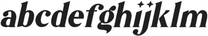 Megatura Italic ttf (400) Font LOWERCASE