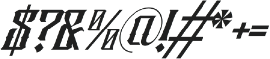 Megaz Vintage Italic otf (400) Font OTHER CHARS
