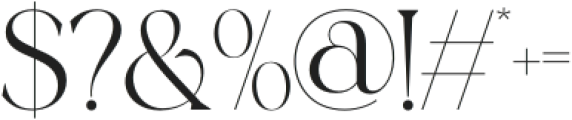 Megian Regular otf (400) Font OTHER CHARS