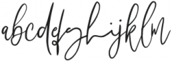 Megidame Signature Regular otf (400) Font LOWERCASE