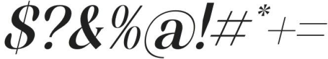 Megihari Italic otf (400) Font OTHER CHARS