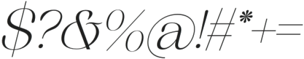 Megila Italic otf (400) Font OTHER CHARS