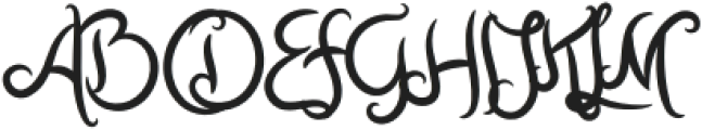 Megilan-Regular otf (400) Font UPPERCASE