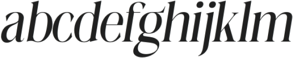 Megilona Condensed Slant otf (400) Font LOWERCASE