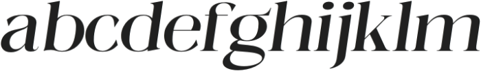 Megilona Expanded Slant otf (400) Font LOWERCASE