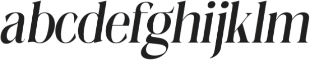 Megilona Medium Condensed Slant otf (500) Font LOWERCASE