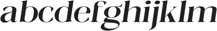 Megilona Medium Expanded Slant otf (500) Font LOWERCASE