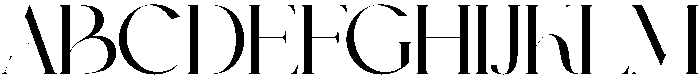 Megina Regular otf (400) Font UPPERCASE