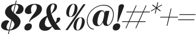 Megistica Italic otf (400) Font OTHER CHARS