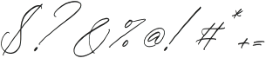 Megitran Carolinesh Script Italic otf (400) Font OTHER CHARS