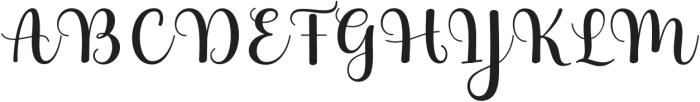 Megoha Regular otf (400) Font UPPERCASE