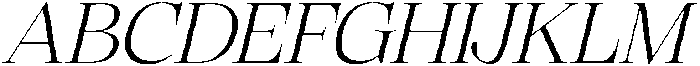 Megria Italic otf (400) Font UPPERCASE