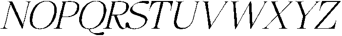Megria Italic otf (400) Font UPPERCASE