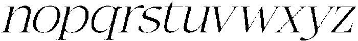 Megria Italic otf (400) Font LOWERCASE