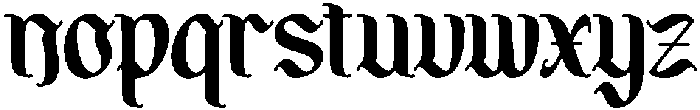 Megrok Regular otf (400) Font LOWERCASE