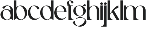 Mekaryu Display Serif Regular otf (400) Font LOWERCASE