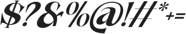 Mekay Vintage Italic otf (400) Font OTHER CHARS