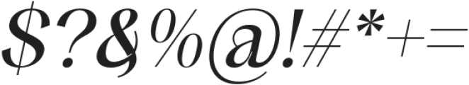 Meladishya Italic otf (400) Font OTHER CHARS