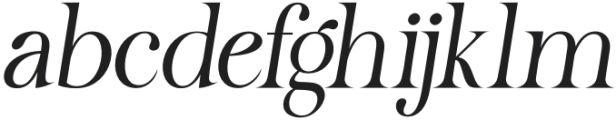 Meladiya Italic otf (400) Font LOWERCASE