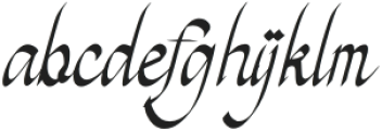 Melancholic Regular otf (400) Font LOWERCASE