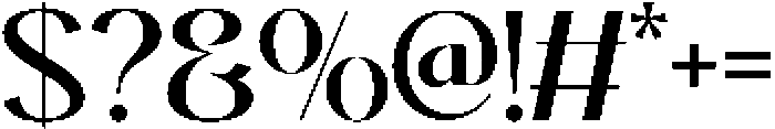 Melaney Regular otf (400) Font OTHER CHARS