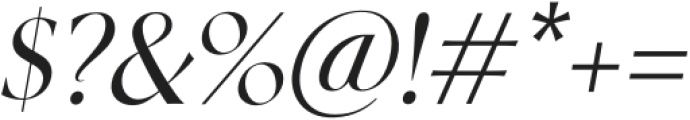 Melange-RegularItalic otf (400) Font OTHER CHARS