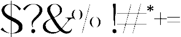Melange otf (400) Font OTHER CHARS