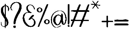 Melanique otf (400) Font OTHER CHARS