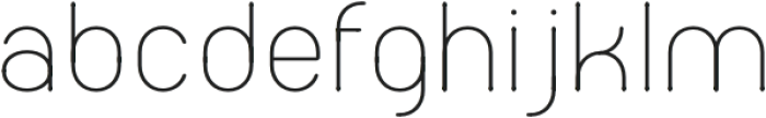 Melaround Regular otf (400) Font LOWERCASE