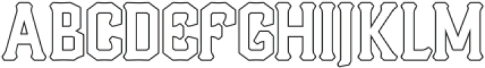 Melbrick Outline otf (400) Font UPPERCASE