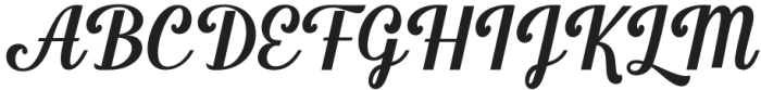 Meldina Regular otf (400) Font UPPERCASE