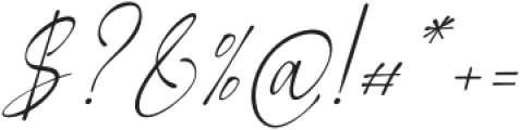 Melfissa Willona Italic otf (400) Font OTHER CHARS