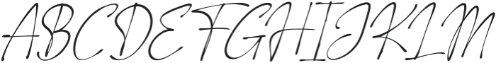 Melfissa Willona Italic otf (400) Font UPPERCASE