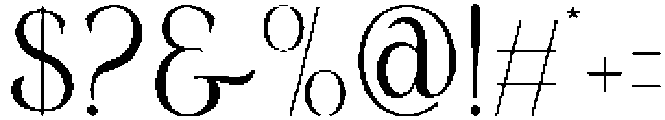 Melgin Regular otf (400) Font OTHER CHARS