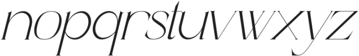 Meliburn Italic otf (400) Font LOWERCASE