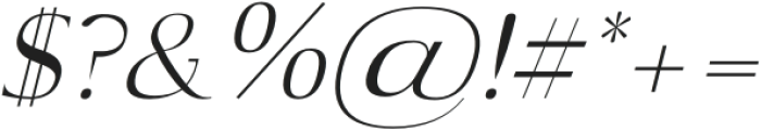 Melina-Italic otf (400) Font OTHER CHARS