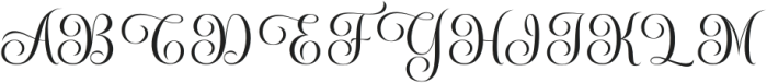 Melinda Bladegia Regular otf (400) Font UPPERCASE