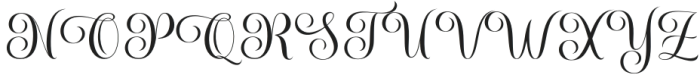 Melinda Bladegia Regular otf (400) Font UPPERCASE