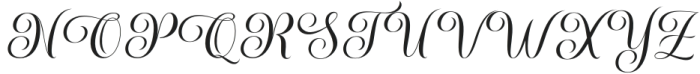 Melinda Bladegia Slant Regular otf (400) Font UPPERCASE