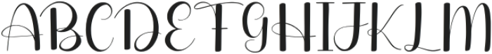 Meliora Regular otf (400) Font UPPERCASE