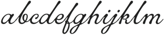 Meliora Script Regular otf (400) Font LOWERCASE