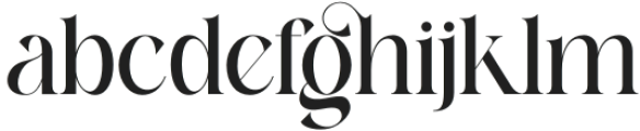 Melisha Regular otf (400) Font LOWERCASE