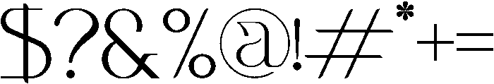 Meliska otf (400) Font OTHER CHARS