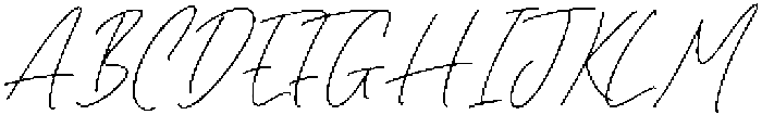 Melisma Signature otf (400) Font UPPERCASE