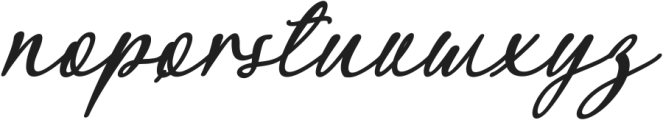 Mella Sweet Italic otf (400) Font LOWERCASE