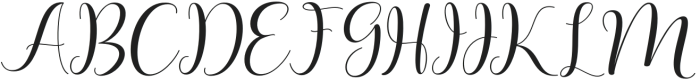 Mellady Script Regular otf (400) Font UPPERCASE