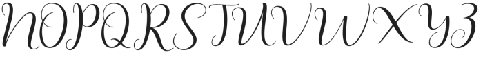 Mellady Script Regular otf (400) Font UPPERCASE