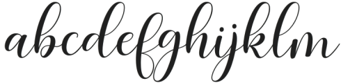 Mellady Script Regular otf (400) Font LOWERCASE